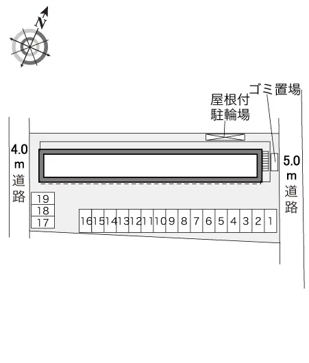 ★手数料０円★桶川市末広３丁目　月極駐車場（LP）